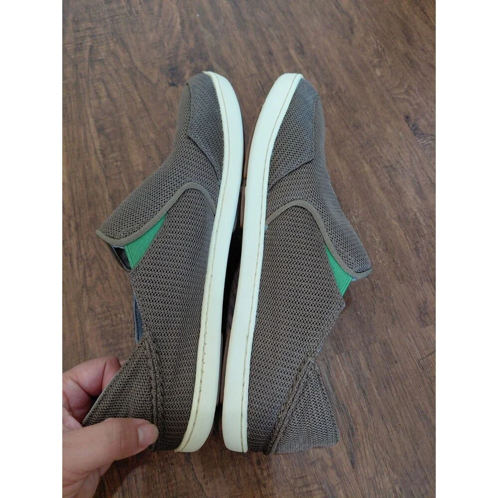 OluKai Nohea Mesh Slip On Men Size 9.5 US Light Brown Casual Shoes Sneakers